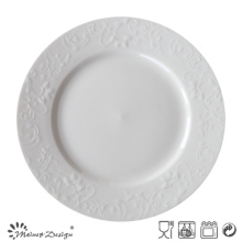 Prato de jantar branco barato da porcelana